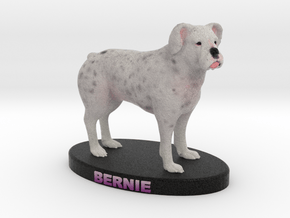 Custom Dog Figurine - Bernie in Full Color Sandstone