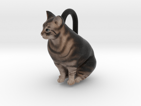 Custom Cat Ornament - Alfie in Full Color Sandstone