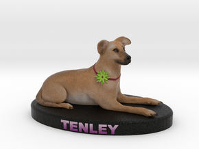 Custom Dog Figurine - Tenley in Full Color Sandstone