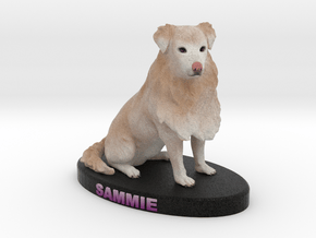 Custom Dog Figurine - Sammie in Full Color Sandstone