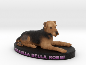 Custom Dog Figurine - Isabella in Full Color Sandstone