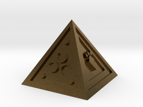Legend of Zelda Pyramid Display Piece in Natural Bronze