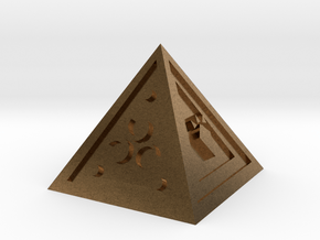 Legend of Zelda Pyramid Display Piece in Natural Brass