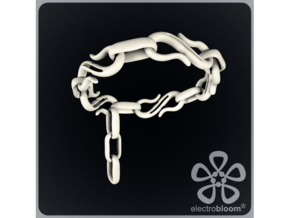 S Hook chain bracelet. in White Natural Versatile Plastic