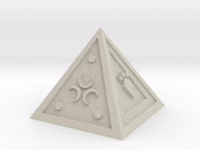 Legend of Zelda Pyramid Display Piece in Natural Sandstone