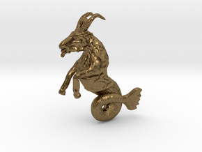 Capricorn Pendant - 2.6cm in Natural Bronze