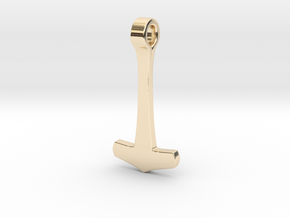Thors Hammer #4 in 14K Yellow Gold