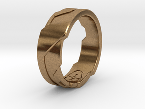 GD Ring (US Size - 7 1/4) in Natural Brass