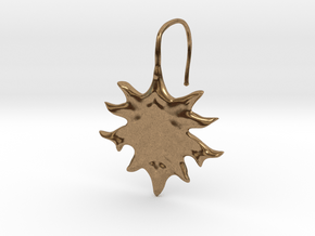 Oak Leaf Earring (~16 gauge wire thickness) in Natural Brass
