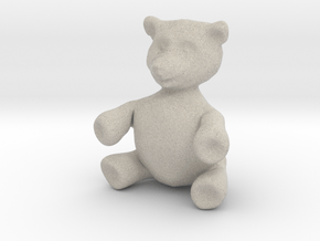 BIG (3") Teddy Bear! in Natural Sandstone