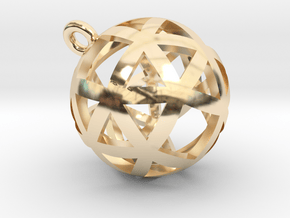 Pendentif Sphérique - Pendent Sphere in 14K Yellow Gold