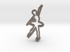 Ballerina 71 Cookie Cutter in Polished Bronzed Silver Steel
