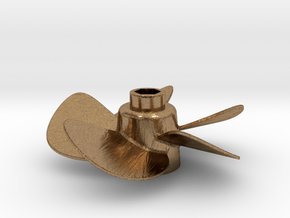 Propeller with 5 Blades in Natural Brass