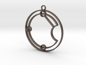 Evie - Necklace in Polished Bronzed Silver Steel