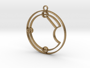 Evie - Necklace in Polished Gold Steel
