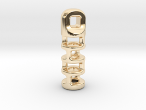 Tritium Lantern 3A (2x12mm Vial) in 14K Yellow Gold