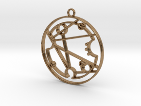 Florence / Florense - Necklace in Natural Brass