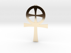 Large Gnostic Cross Pendant : Pectoral Cross in 14K Yellow Gold