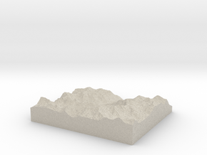 Model of Stechelberg in Natural Sandstone