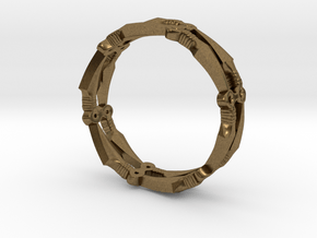 Kunai Ring - EU Size 57 in Natural Bronze