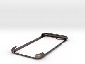 IPhone 6 shell 2 in Polished Bronzed Silver Steel