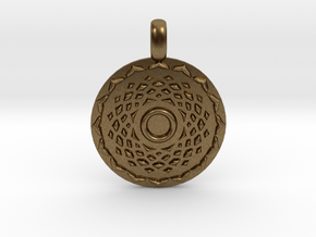 SAHASRARA Crown Chakra Jewelry Pendant in Natural Bronze