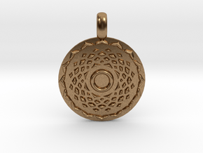 SAHASRARA Crown Chakra Jewelry Pendant in Natural Brass
