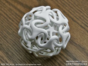 Medusa Ball 3inch in White Natural Versatile Plastic
