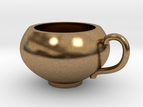 Pendentif Tasse de Thé - Pendant Teacup in Natural Brass