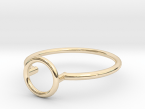 Open Circle Ring Sz. 5 in 14K Yellow Gold