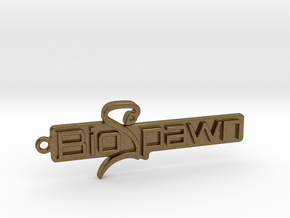 BioSpawn Logo Keychain in Natural Bronze