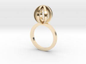 Sphere outlines ring in 14K Yellow Gold