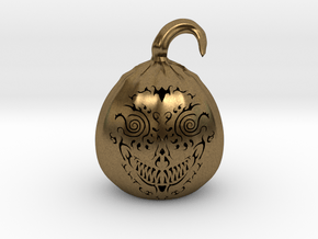 Pumpkin Skull 1 in Natural Bronze
