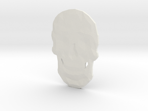 Poly Skull in White Natural Versatile Plastic