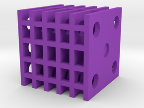 Dice14 in Purple Processed Versatile Plastic
