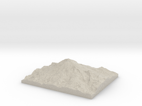 Model of East Crater in Natural Sandstone