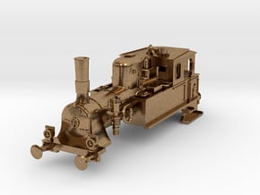 DSB F N scale (standard extended coal box) in Natural Brass
