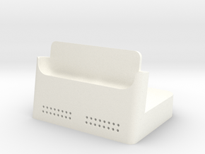 Iphone 6 Plus Dock in White Processed Versatile Plastic