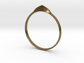 Edge Ring US Size 7 UK Size O in Natural Bronze