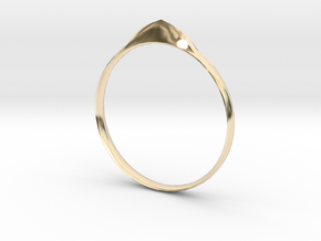 Edge Ring US Size 7 UK Size O in 14K Yellow Gold