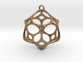 Christmas Bauble No.2 in Natural Brass