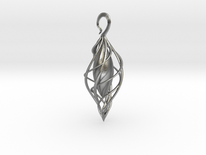 Spiral Seed 2 in Natural Silver