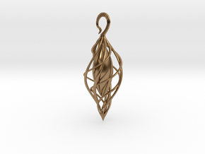 Spiral Seed 2 in Natural Brass