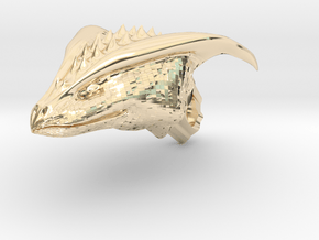 Dragon Head pendant in 14K Yellow Gold