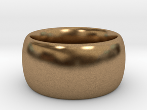 Ring Scaled 20 percent inner 30 percent outer in Natural Brass