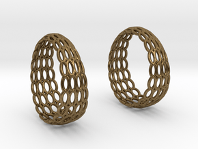 Wired Beauty 5 Hoop Earrings 30mm in Natural Bronze