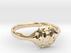 Triss Ring US Size 8 5/8 UK Size R in 14K Yellow Gold