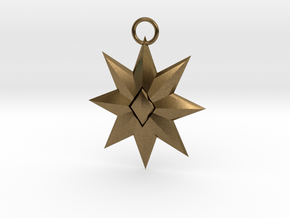 Star Pendant in Natural Bronze
