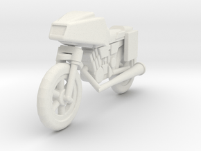 GV12 SF Motorcycle (28mm) in White Natural Versatile Plastic