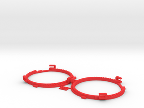 67.5mm Lens Separators | Oculus Rift DK2 in Red Processed Versatile Plastic